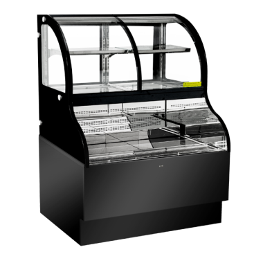 OMCAN 43550 Dual Service Open Refrigerated Floor Display Case 48″ Omcan