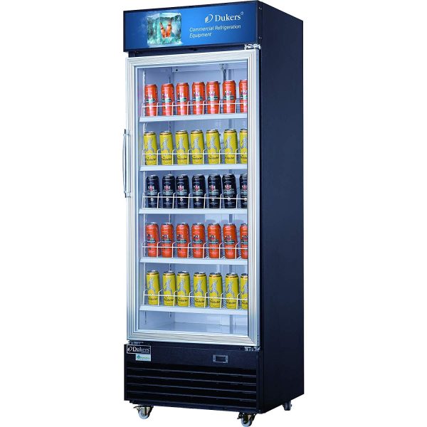 Refrigerator Dukers DSM-69R Commercial Merchandiser 3 glass door