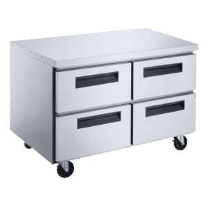 Dukers Undercounter Refrigerator – 4 Drawer, 48"
