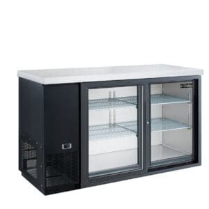 Dukers Back Bar Cooler – 60", 2 Door, Stainless