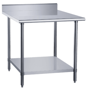 Dukers Worktable with Backsplash – 24" Wide