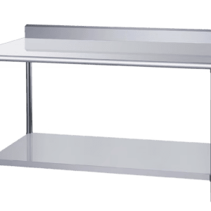 Dukers Worktable with Backsplash – 36" Wide