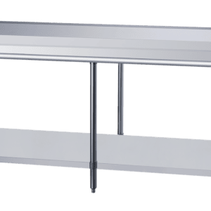 Dukers Worktable with Backsplash – 72" Wide