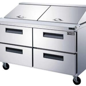 Dukers Sandwich Prep Table – Standard, 60", 16 Pan, 4 Drawer