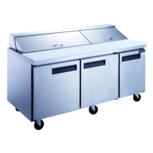 Dukers Sandwich Prep Table – Standard, 72", 18 Pan