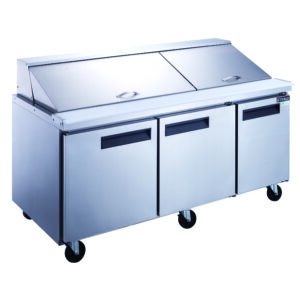 Dukers Sandwich Prep Table – Mega-Top, 72", 30 Pan